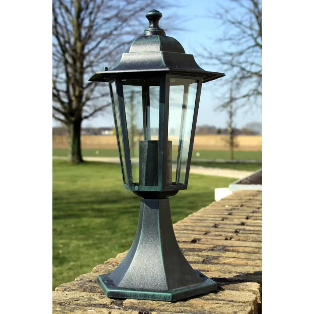 Gartenleuchte 41 cm Dunkelgrün / Schwarz mit E27 Fassung, 60 W