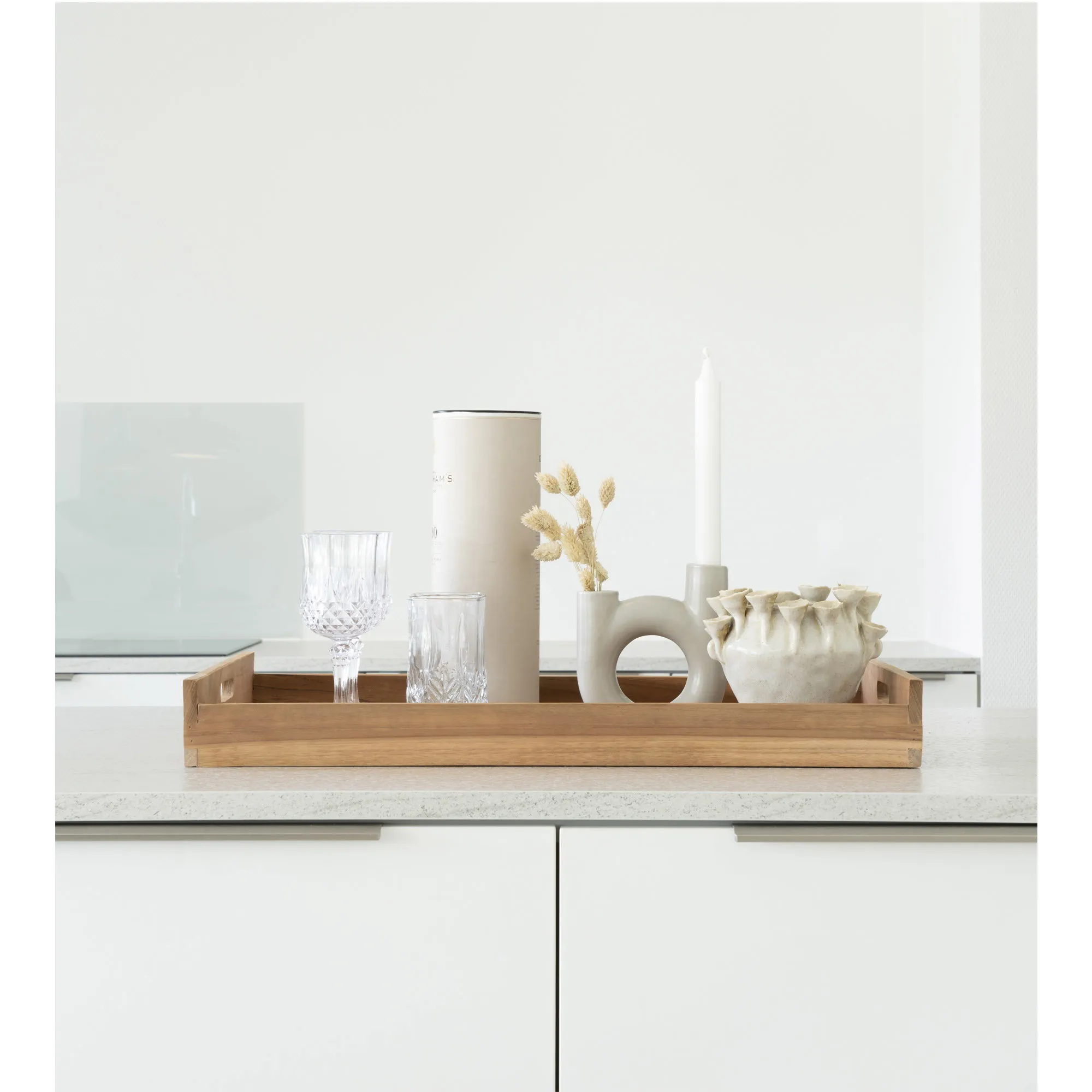 tinkaro Tablett Teak 58x38 cm Natur