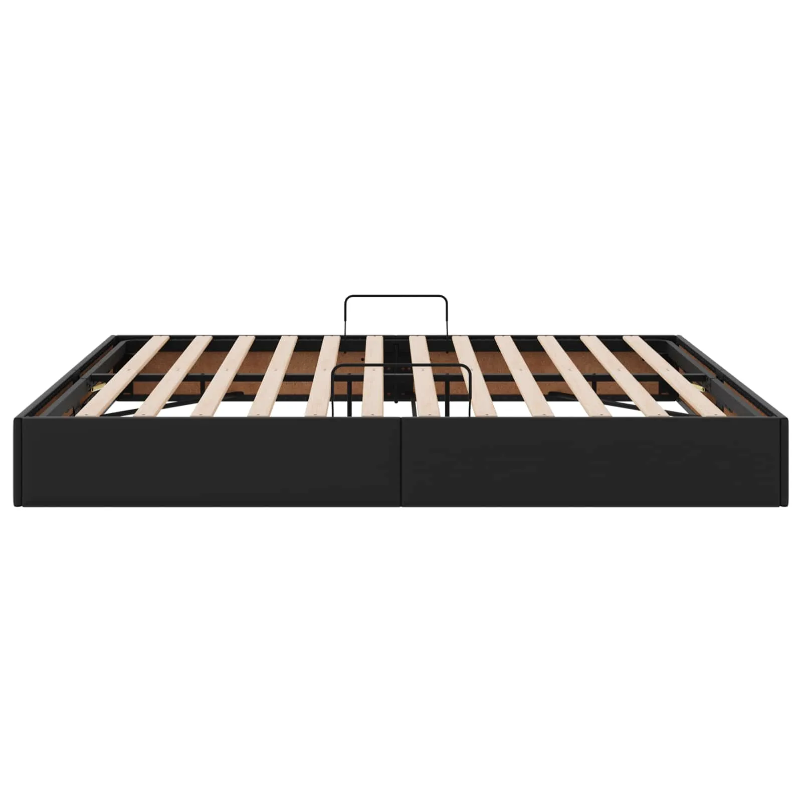 Ottoman Bettgestell 203 x 180 x 23,5 cm Schwarz