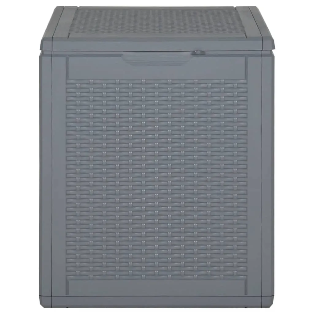 Gartenbox Grau PP Rattan 90 L
