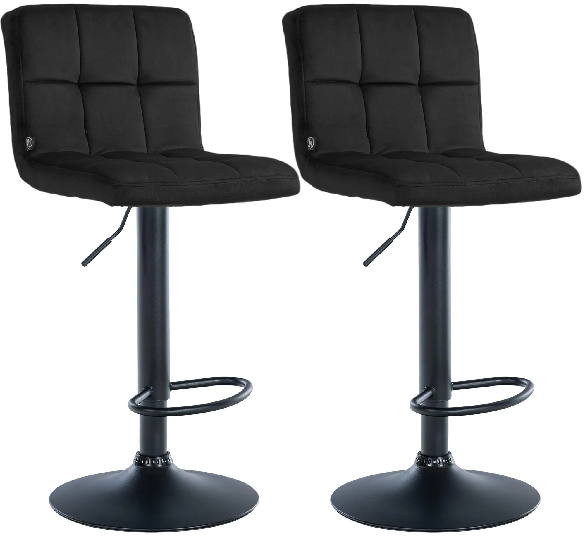 Barhocker Peru Set 2-teilig 94x46x47 cm schwarz
