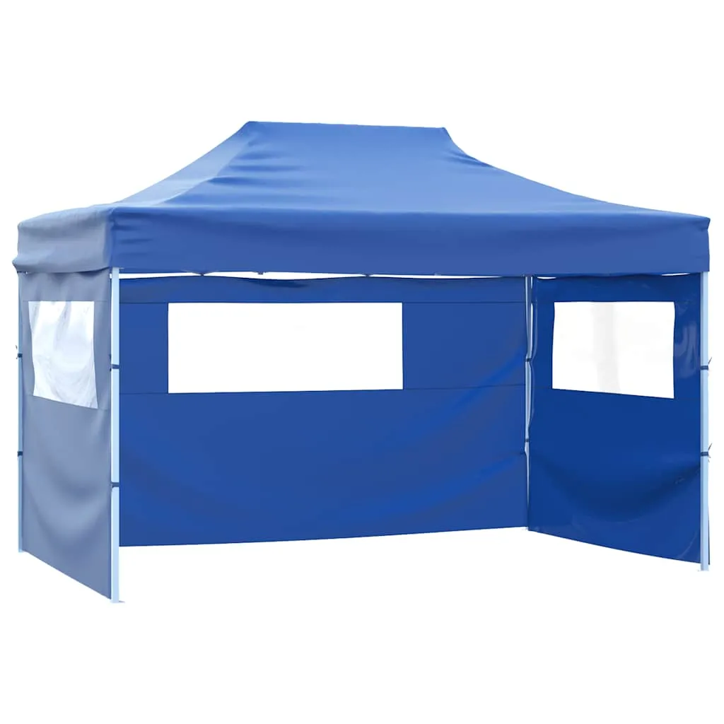 Faltbares Partyzelt Blau 280x410x315 cm mit UV- und Wasserbeständigem Dach