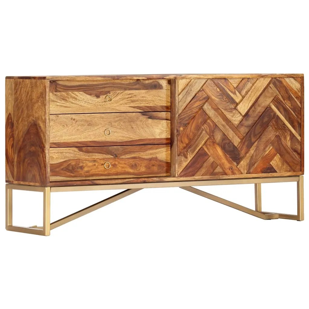 tinkaro Kommode ODA Sideboard Sheesham großer Holzschrank industrial