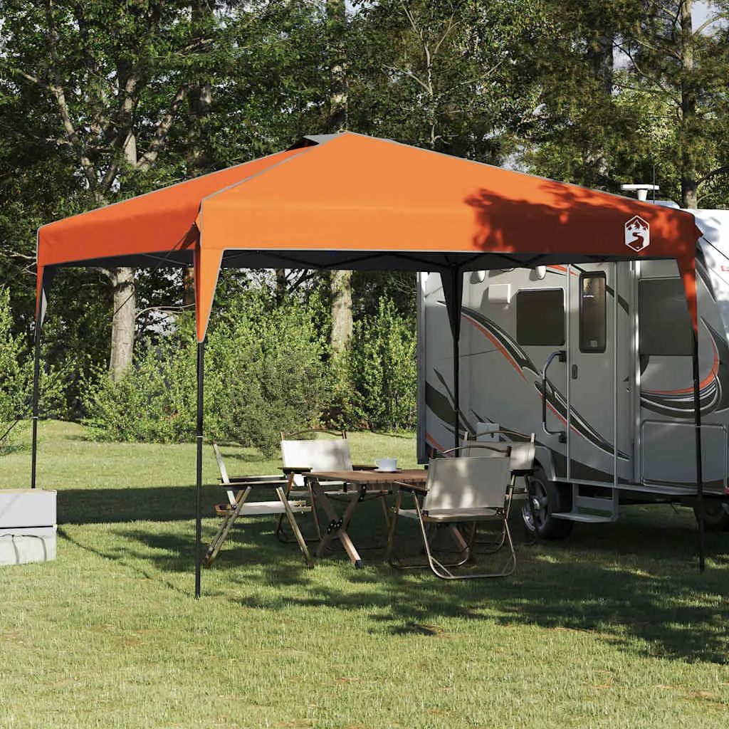 Pop-up Pavillon Zelt 290x290x251 cm Orange für Outdoor-Events