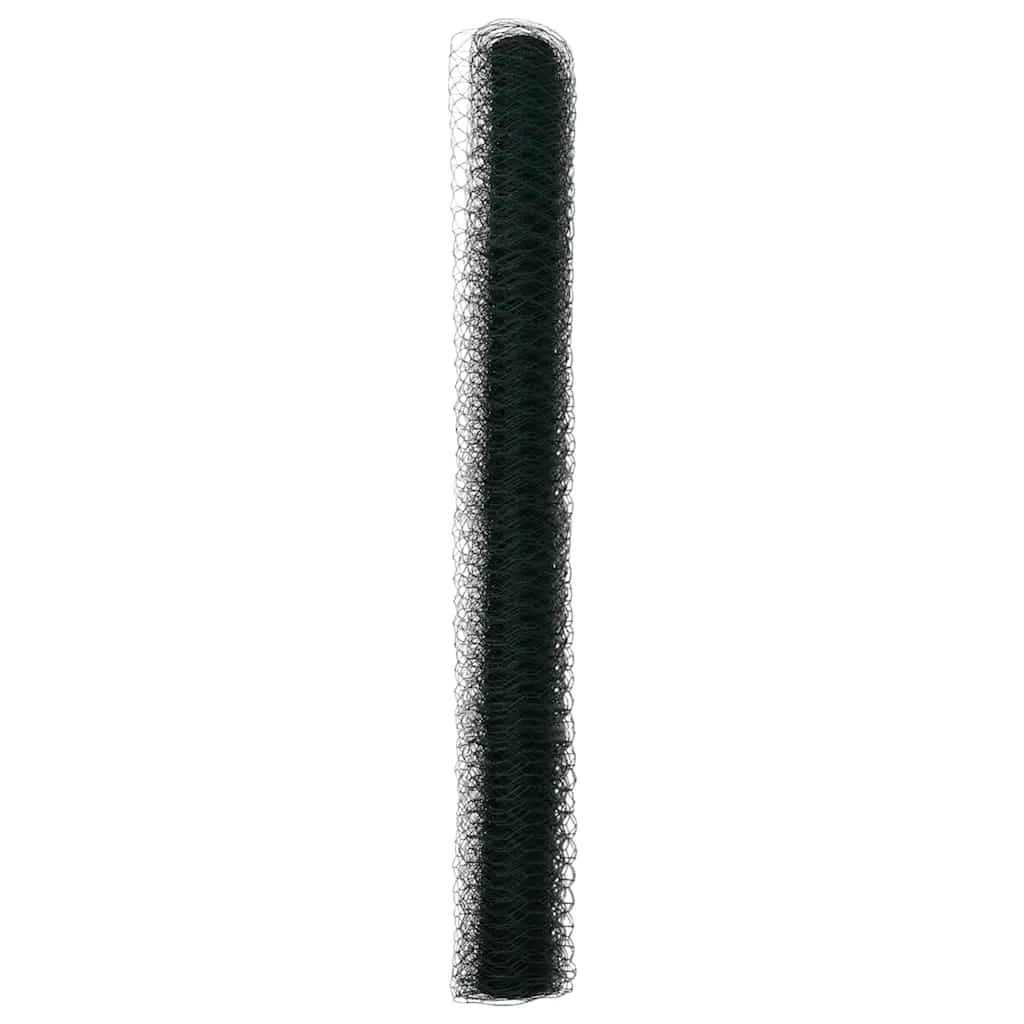Hexagonzaun Grün 50 x 1,6 m – Moderner Gartenzaun