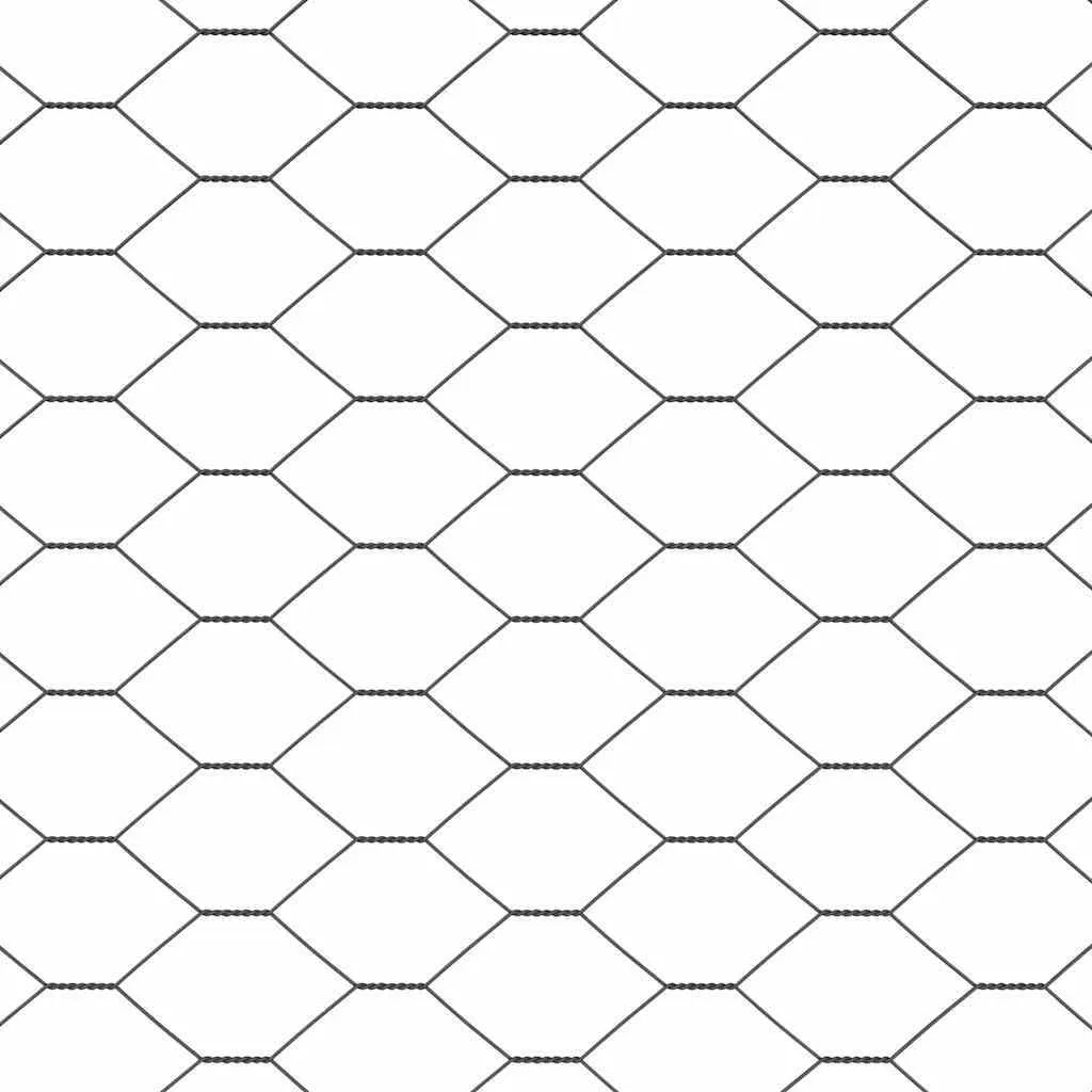 Hexagonzaun PVC Grau 100 x 0,4 m – Moderner Garten- und Terrassenzaun