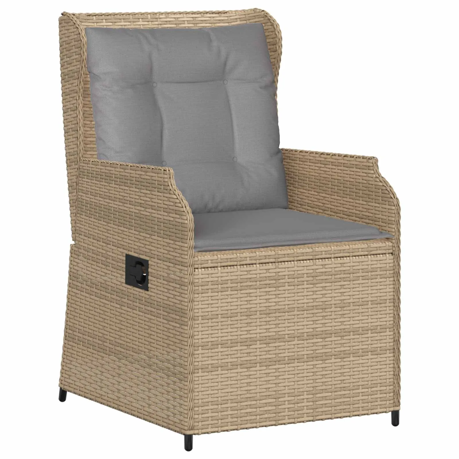 Verstellbare Gartenbank Beige 55 x 67 x 95 cm
