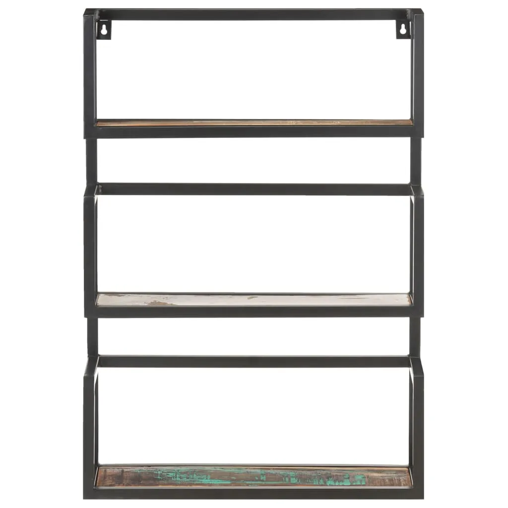 Wandregal 60x20x85 cm Altholz Massiv