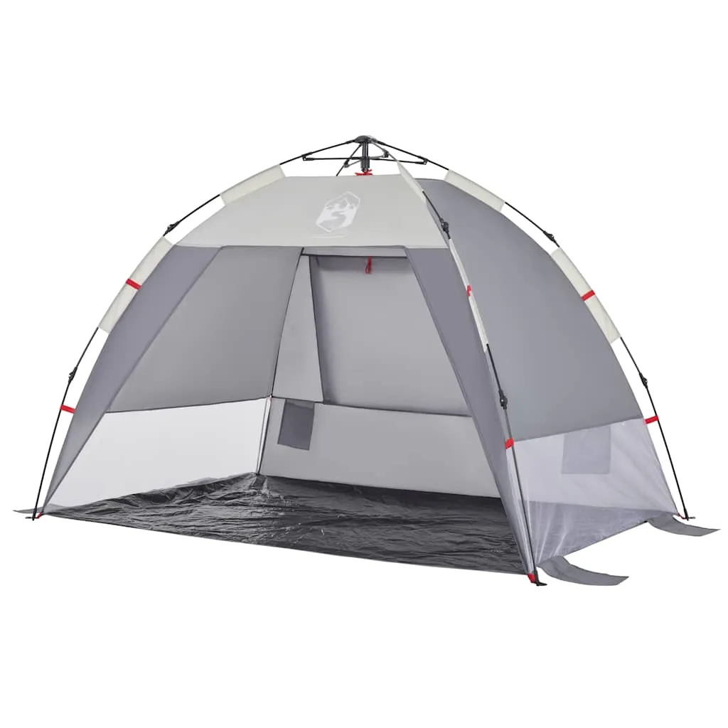 Grau Strandzelt 216 x 152 x 148 cm für 2 Personen