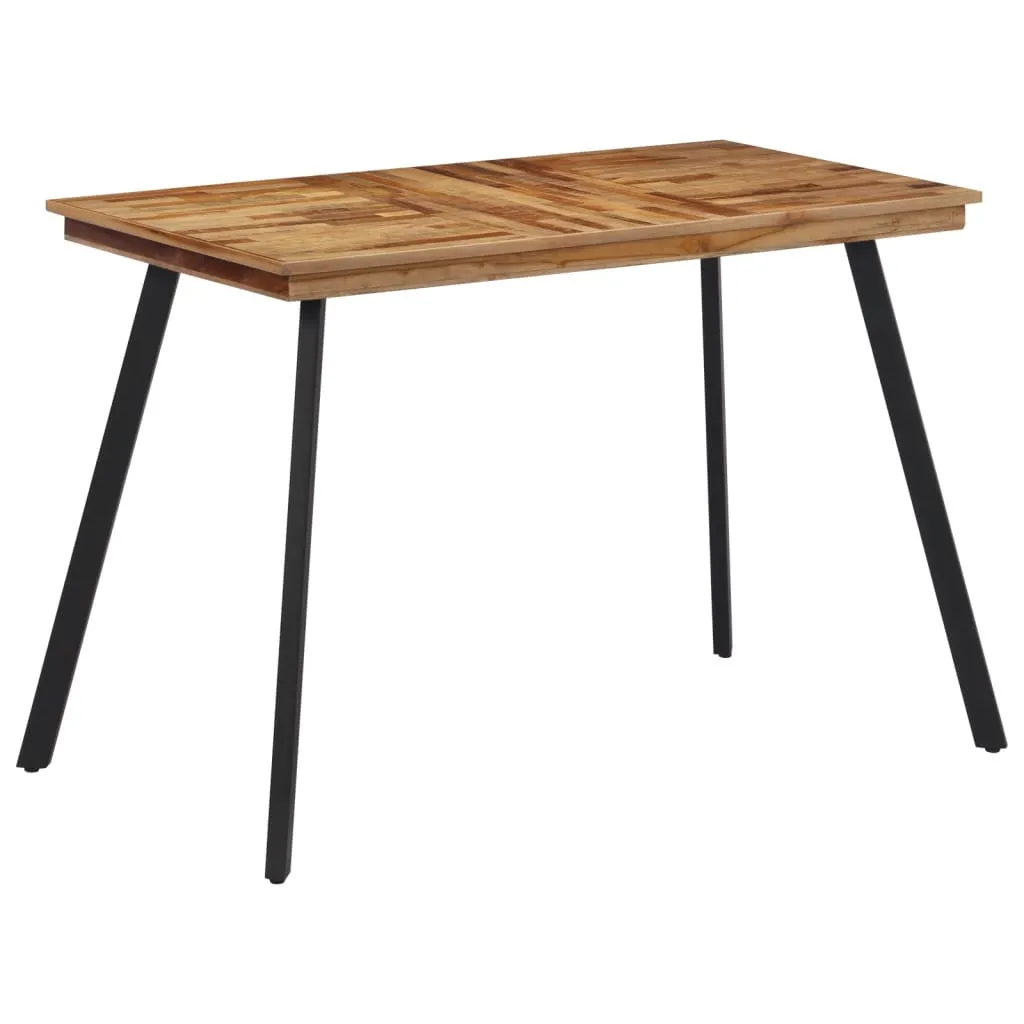 Esstisch Naturholz mit schwarzem Gestell 120 x 62 x 76 cm