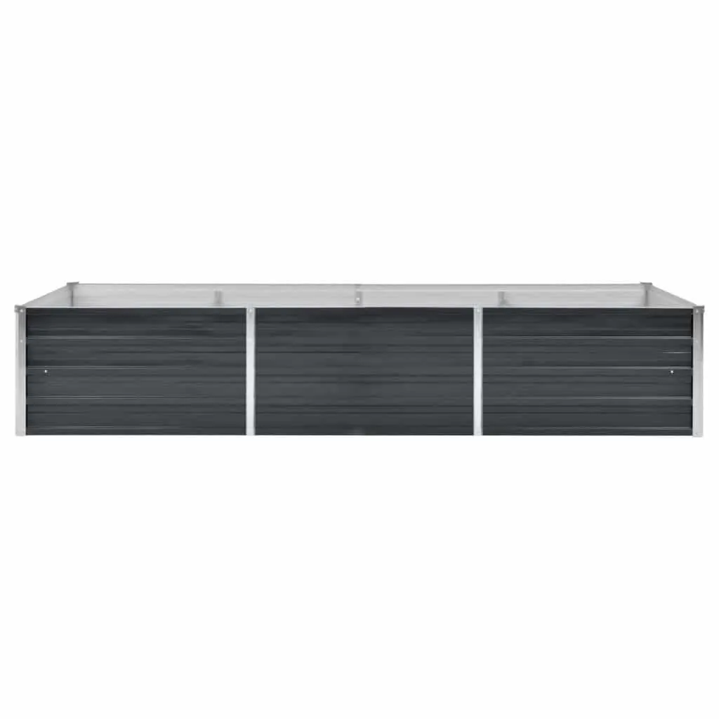 Anthrazit Stahl Hochbeet 240x80x45 cm für Garten und Terrasse