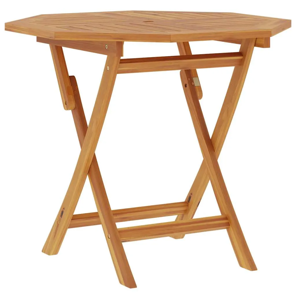 Klappbarer Gartentisch 85x85x76 cm Teak Massivholz