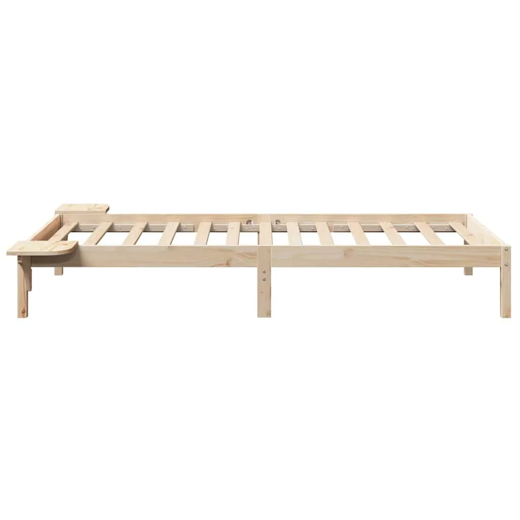 Bettgestell Massivholz 195,5 x 125 x 32 cm Natur