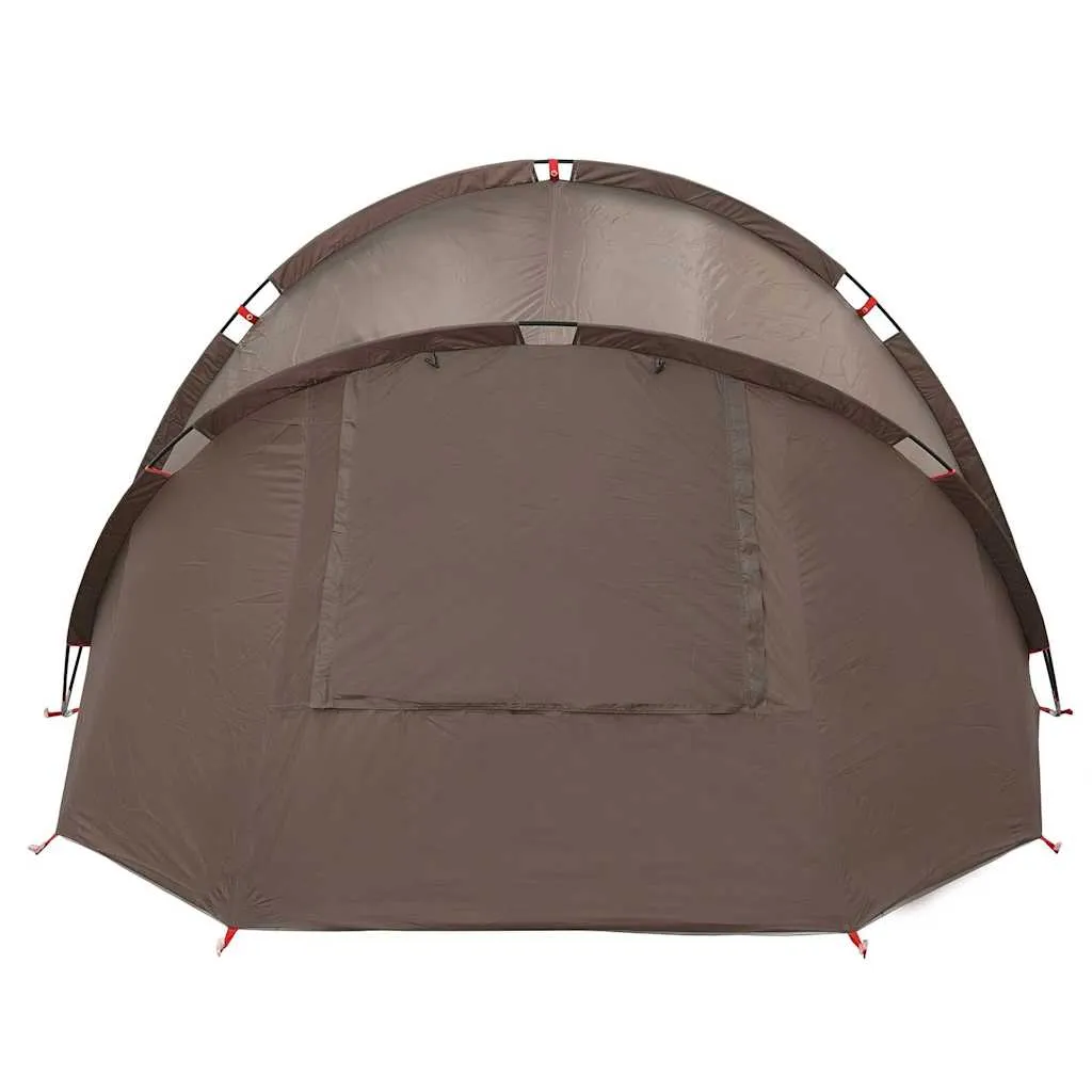 Angelzelt Campingzelt 330x315x176 cm Braun wasserdicht