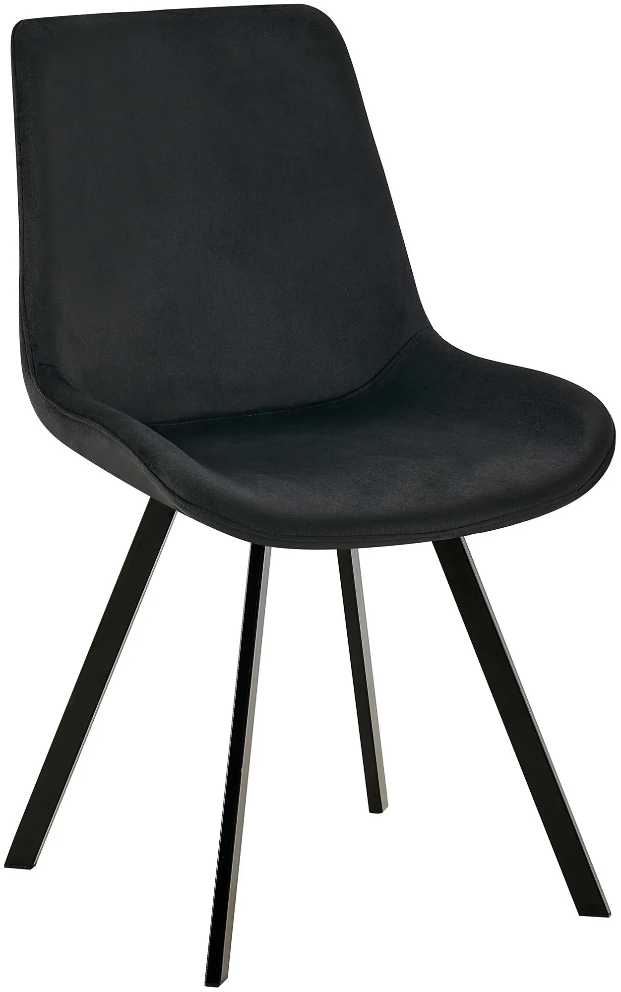 Esszimmerstuhl Lewes Drehstuhl 89x53x59 cm Schwarz