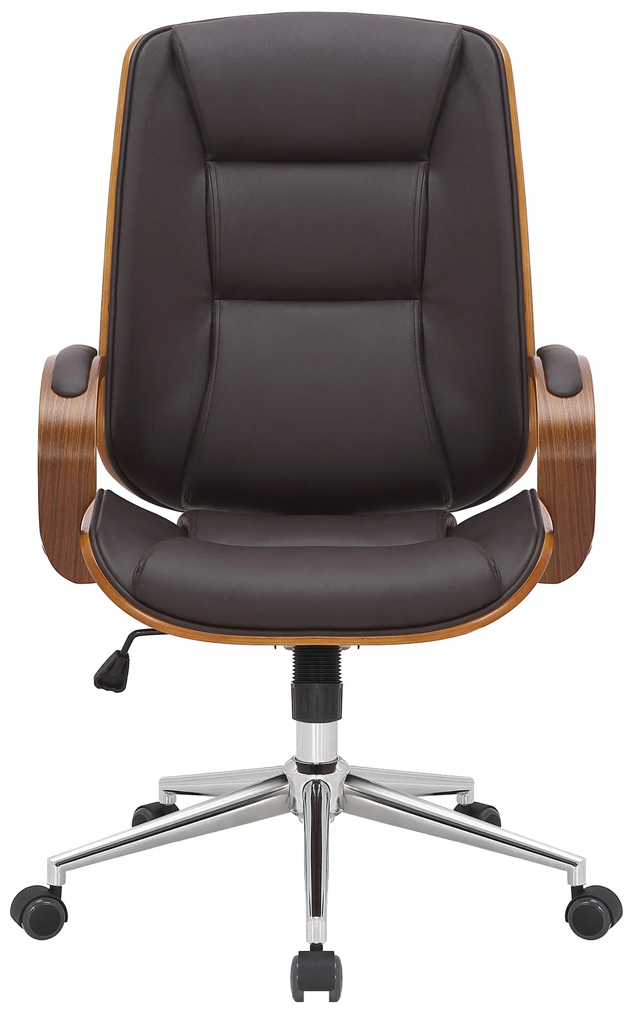 Bürostuhl Yankton 102-110x60x68 cm walnuss/braun