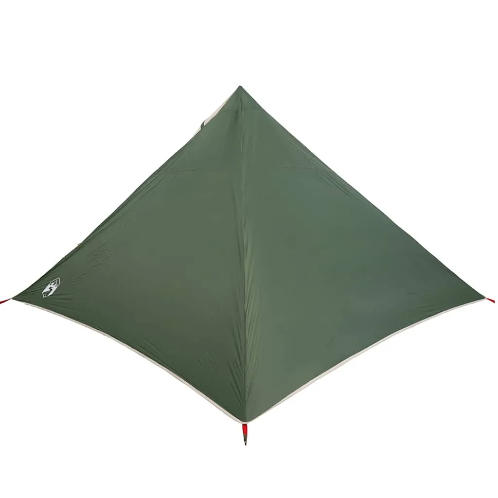 Familienzelt Tipi Grün 427x411x178 cm wasserdicht und leicht tragbar