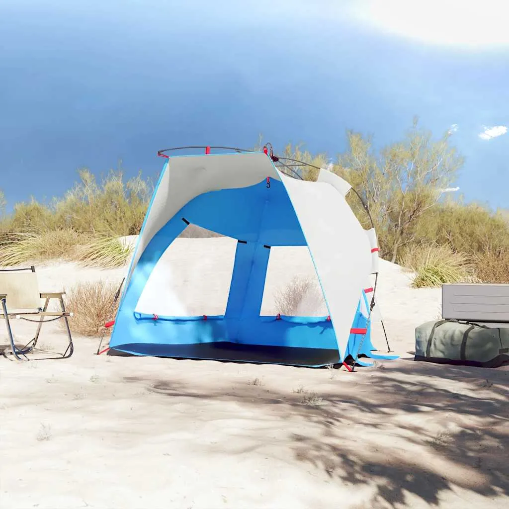 Strandzelt Azurblau 200 x 128 x 146 cm für 2 Personen