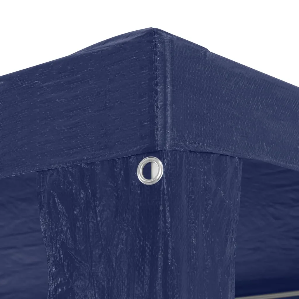Blauer Gartenpavillon 3 x 3 x 2,5 m mit Stahlrahmen und Polyethylen-Dach
