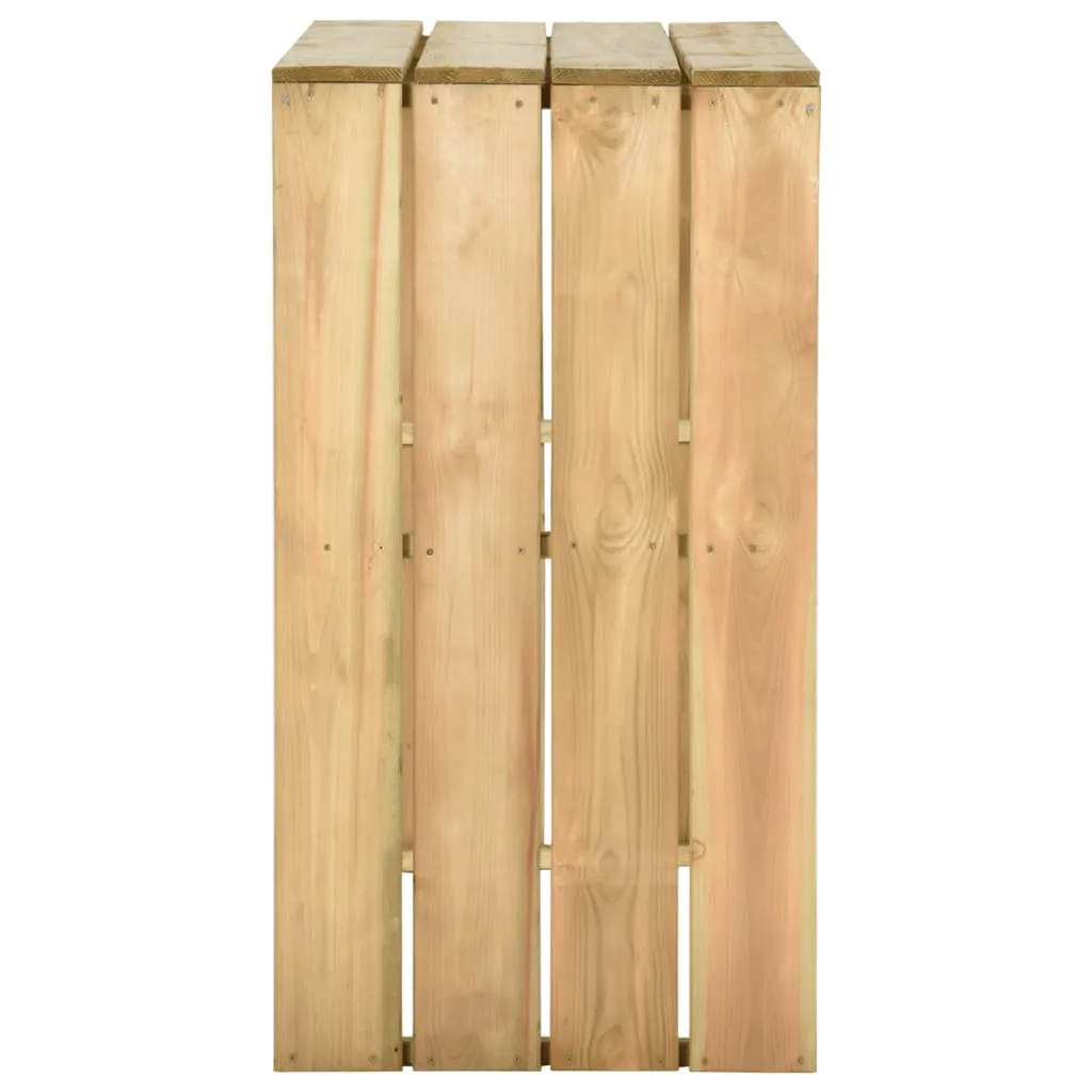 Bartisch 100x60x110 cm Imprägniertes Kiefernholz