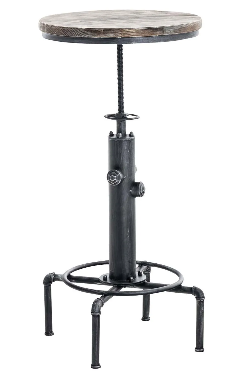 Stehtisch Lumos 79-100x39x39 cm Antik Silber