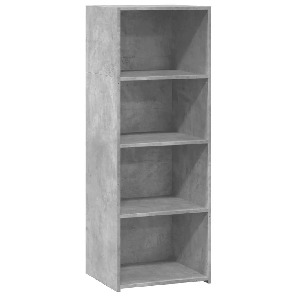 Klassisches Highboard Betongrau 45 x 41 x 124 cm aus Holzwerkstoff