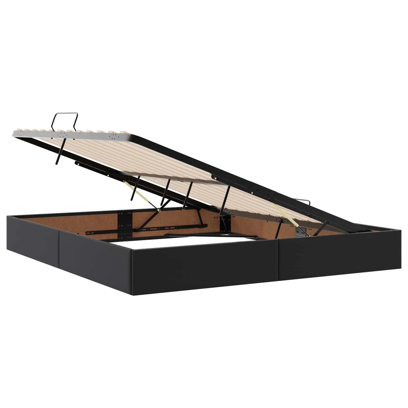 Ottoman Bettgestell 203 x 180 x 23,5 cm Schwarz