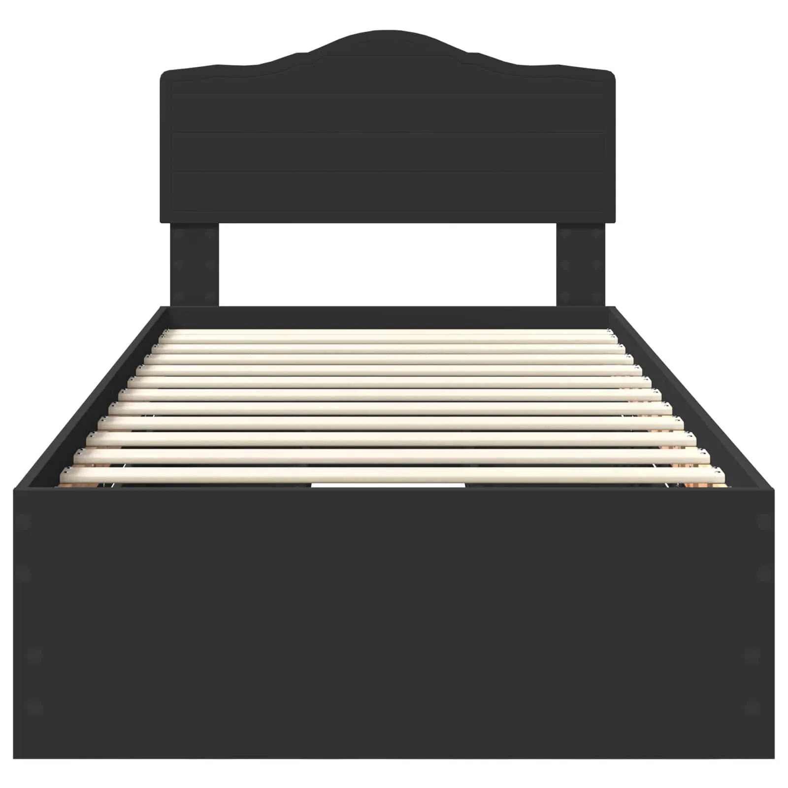 Bettgestell 196 x 78 x 90 cm Schwarz