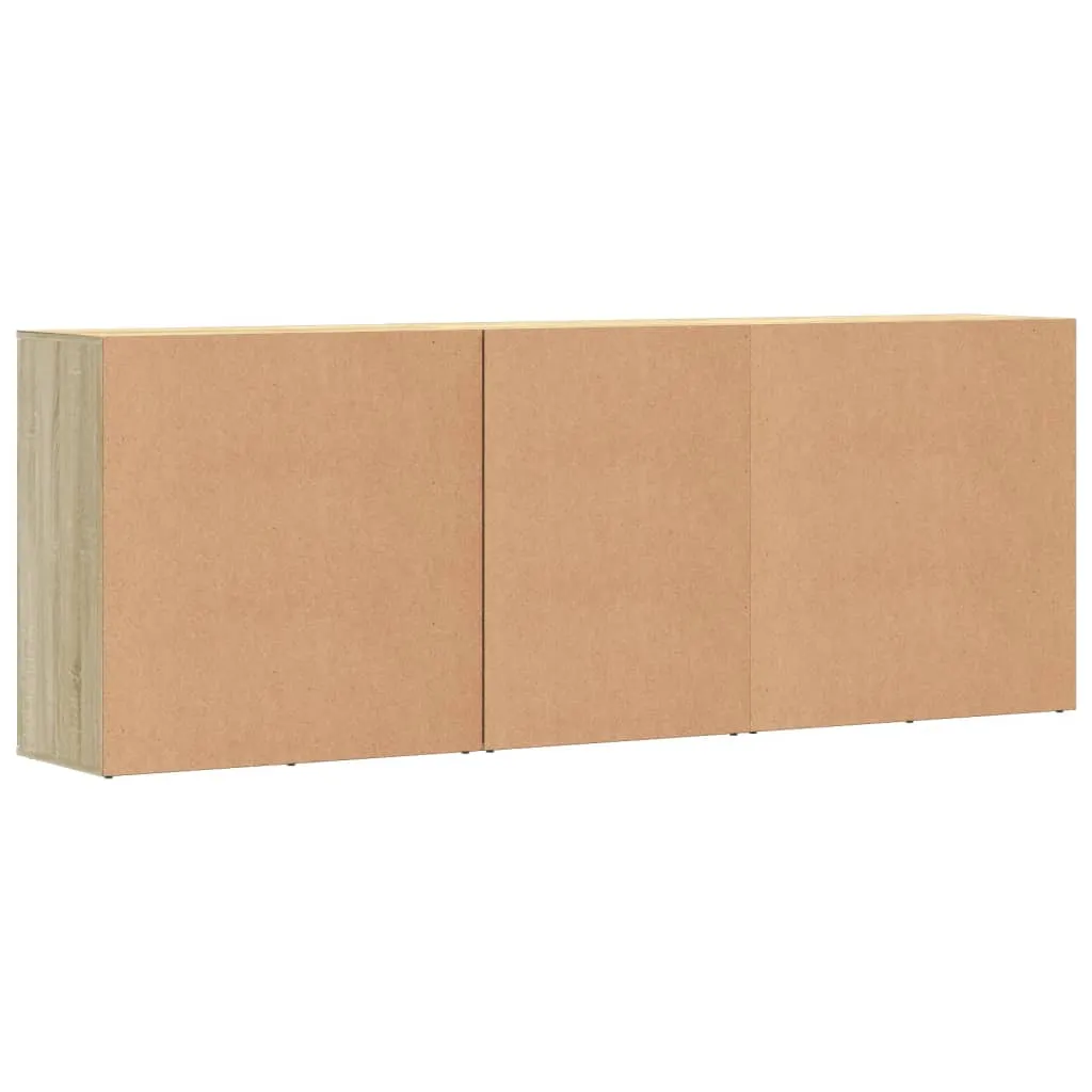 Robustes Sideboard Sonoma-Eiche 79x38x80 cm & 60x39x80 cm