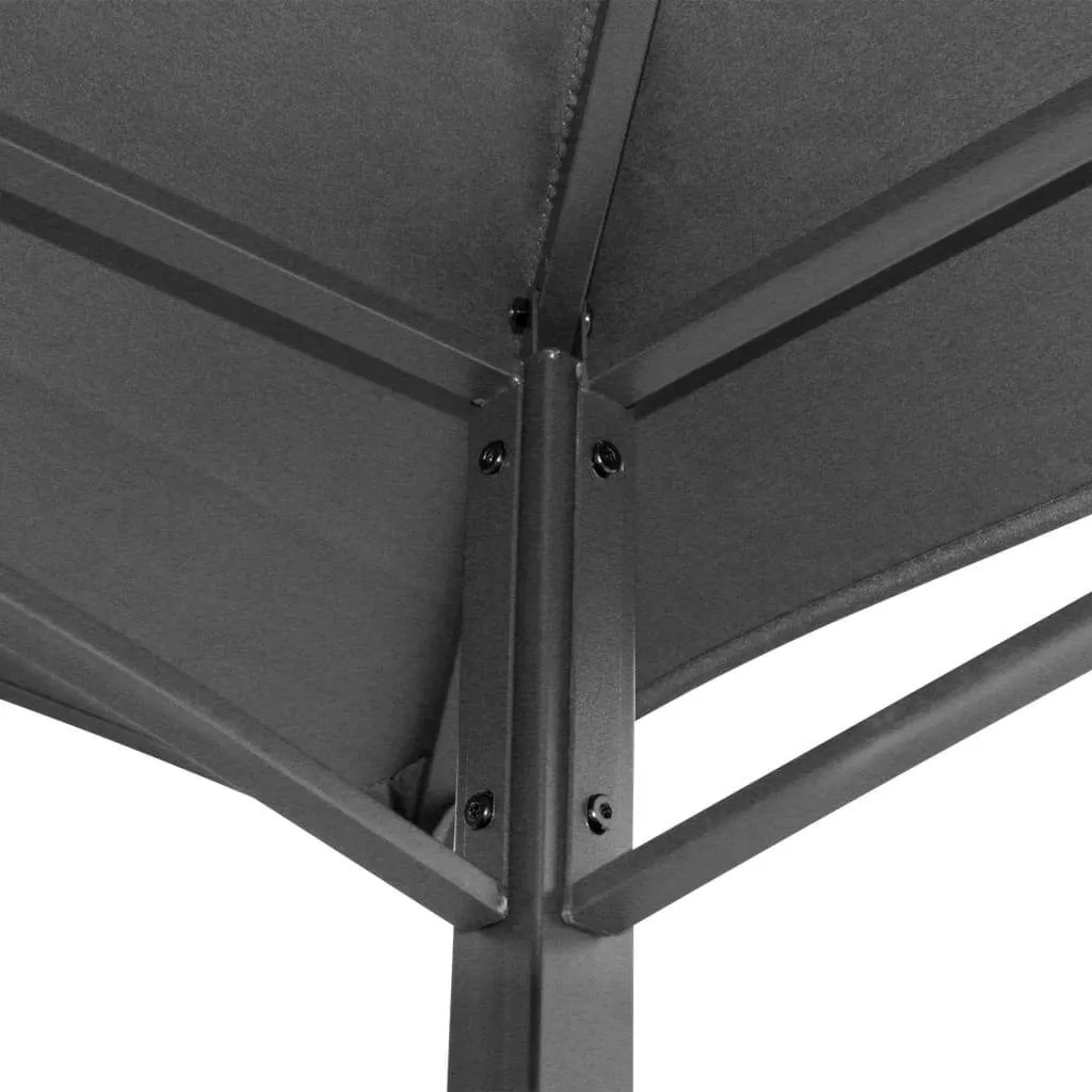 Grillpavillon Anthrazit 240x150x243 cm mit Stahlrahmen und Polyester-Dach