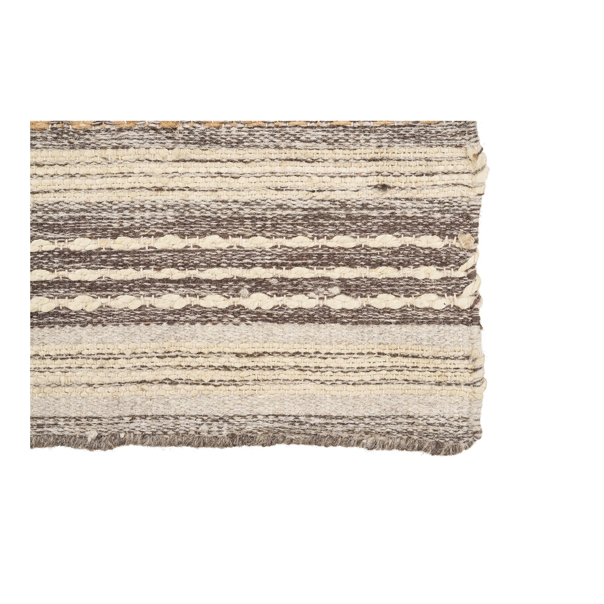 tinkaro Läufer Morena 60% Jute, 40% Wolle Natur / Grau
