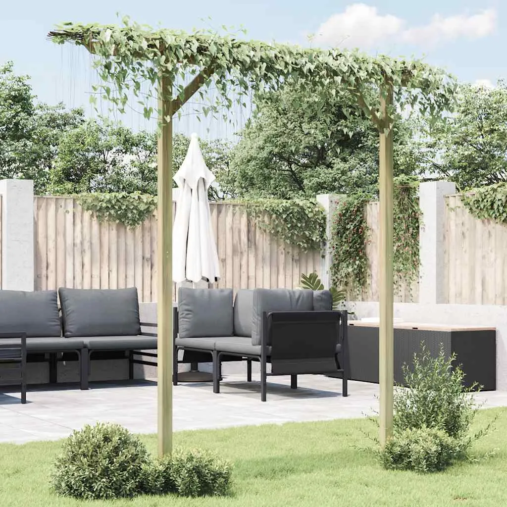 Holz-Pergola Gartenbogen 205x40x203 cm grün imprägniert