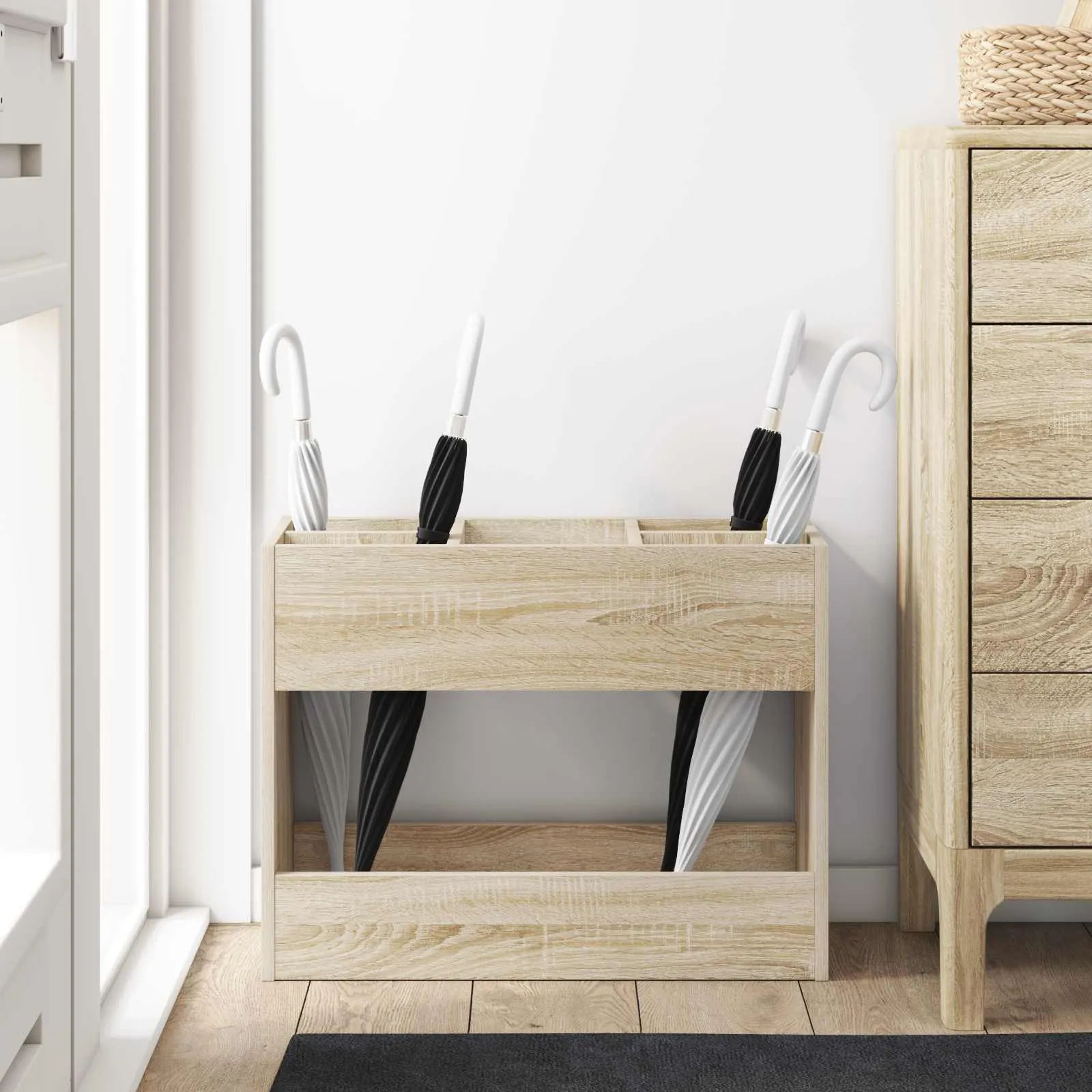 Sonnenschirmhalter Sonoma-Eiche 65 x 24 x 50 cm Holzwerkstoff