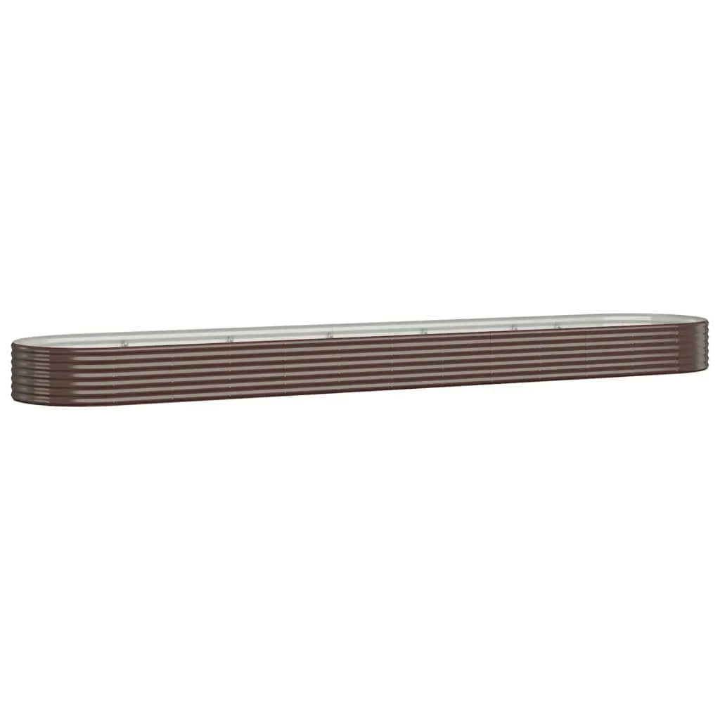 Hochbeet Verzinkter Stahl 507x100x36 cm Braun