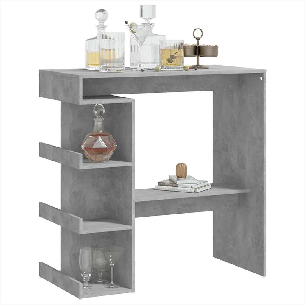 Stehtisch Betongrau 100 x 50 x 101,5 cm aus Holzwerkstoff