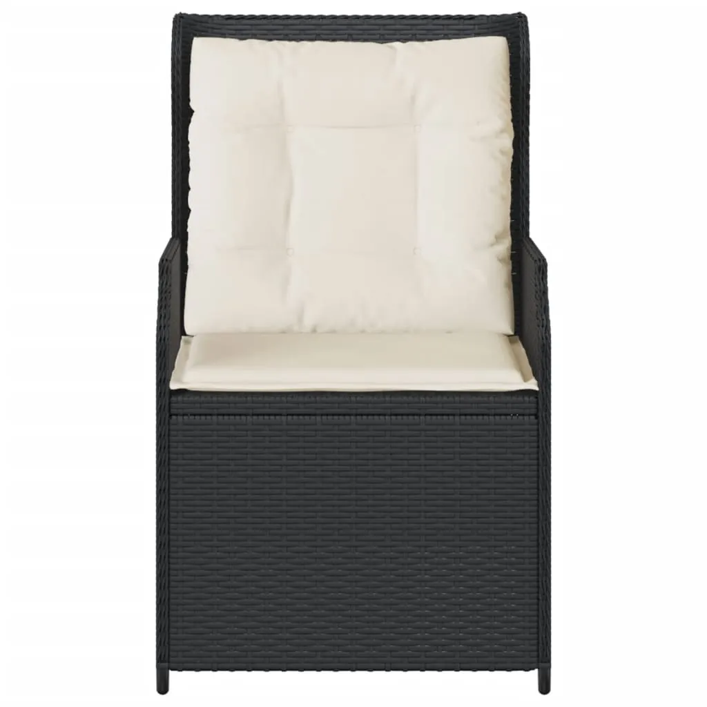 Verstellbarer Gartenstuhl Schwarz 55 x 67 x 95 cm