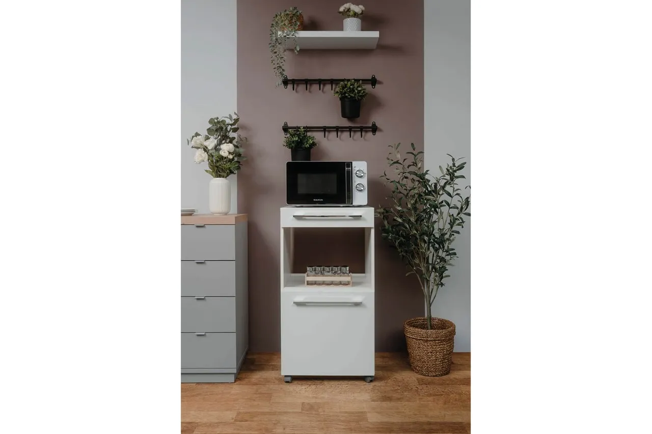 finori Rollcontainer Palma 50x95,5 cm weiß Schubladenschrank