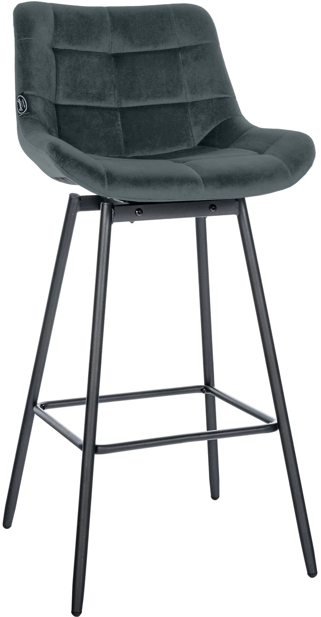 Barhocker Weston schwenkbar 105x49x56 cm dunkelgrau