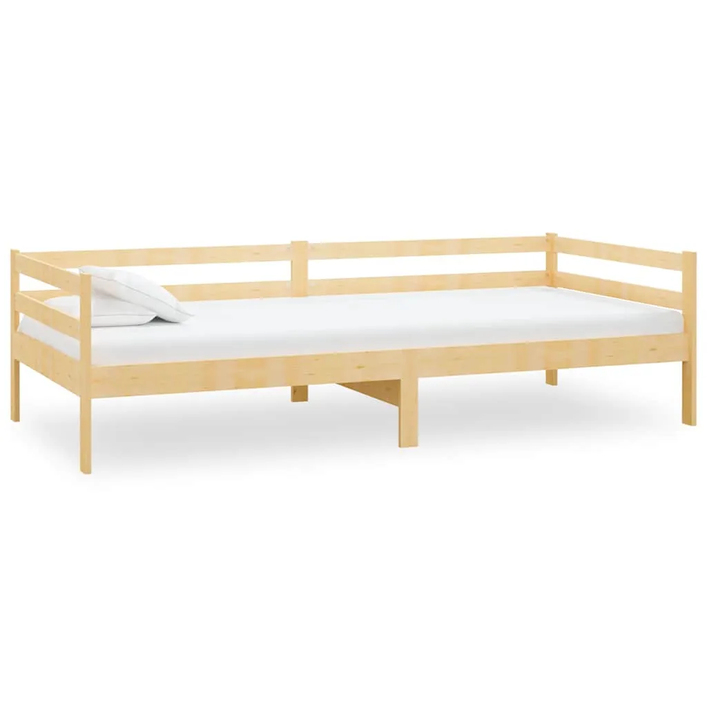 Multifunktionales Tagesbett aus massivem Kiefernholz 204x98x57 cm natur