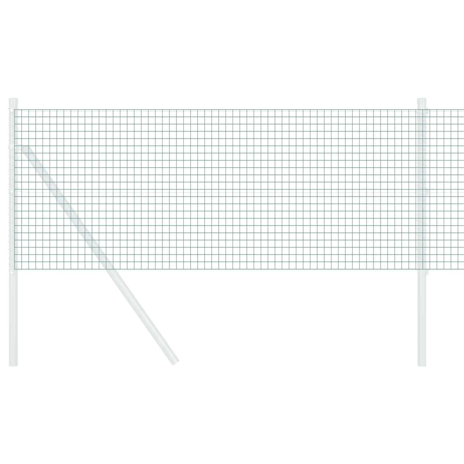 Geschweißter Drahtzaun Grün 2500 x 60 cm für Außenbereich