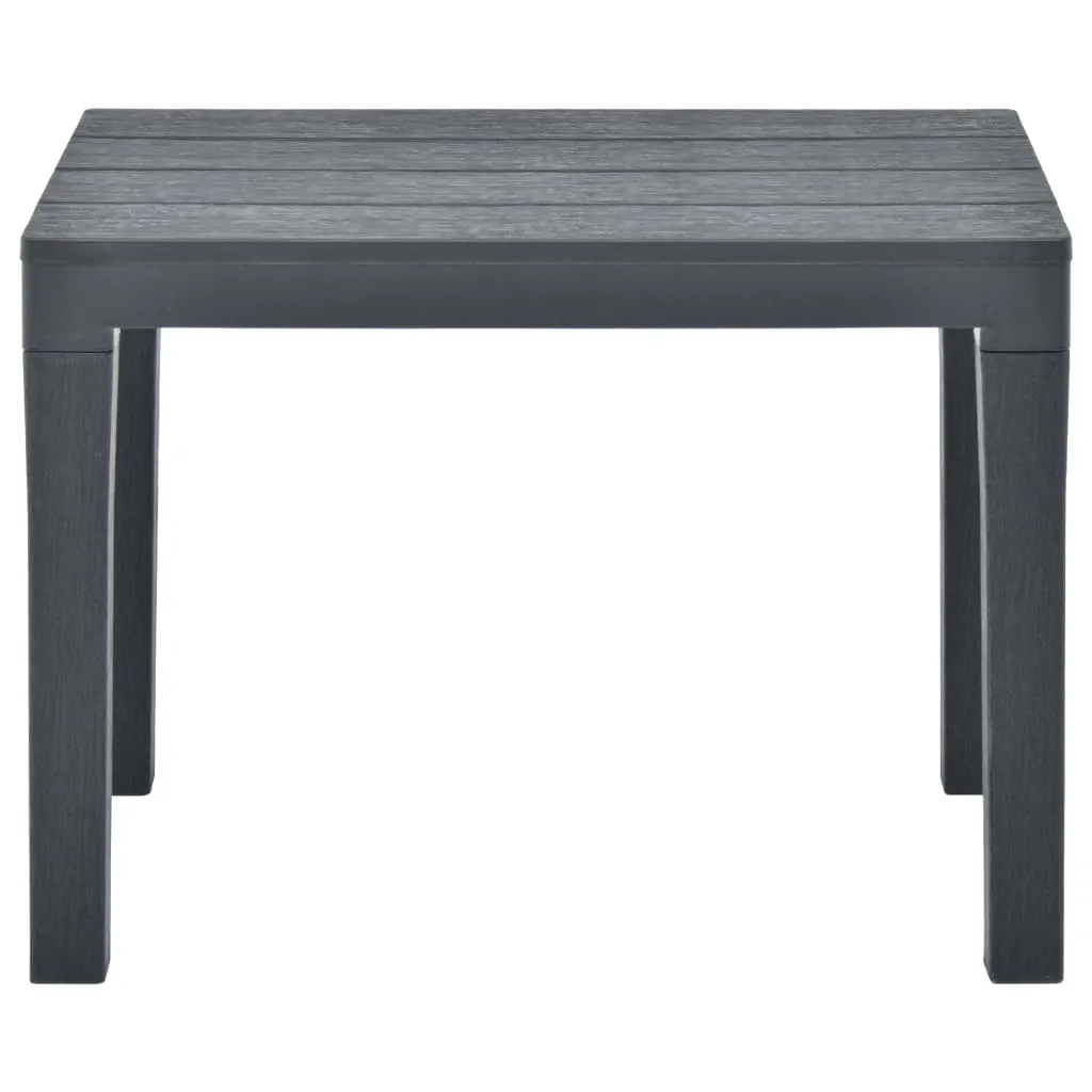 Gartenbank-Set Anthrazit 60 x 38,5 x 45 cm