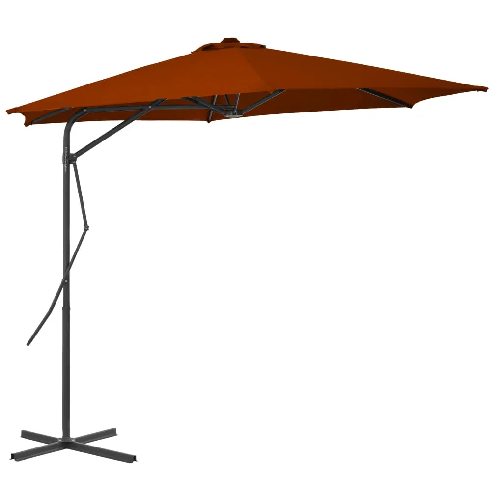 Eleganter Gartenschirm Terrakotta 300x230 cm mit Stahlgestell