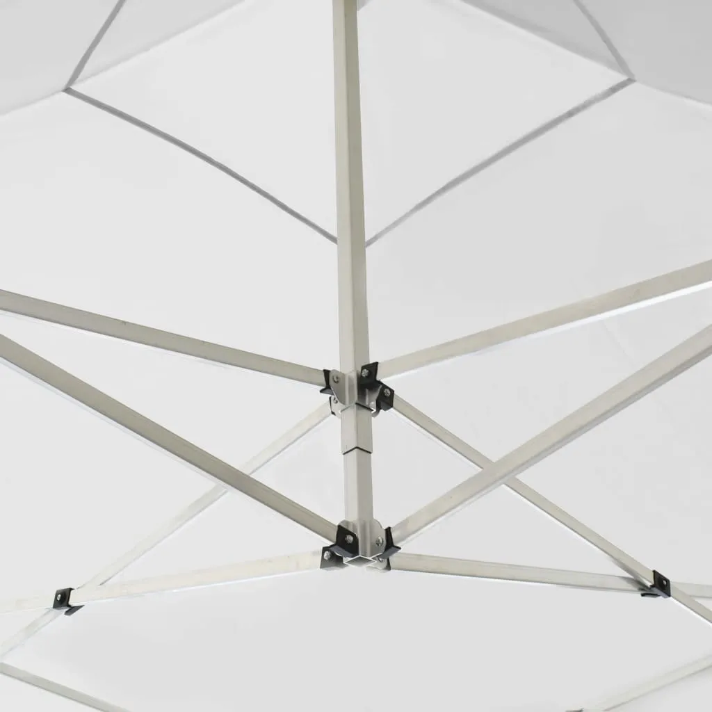 Partyzelt 2x2x3,15 m Weiß mit Aluminiumrahmen und PVC-Beschichtung