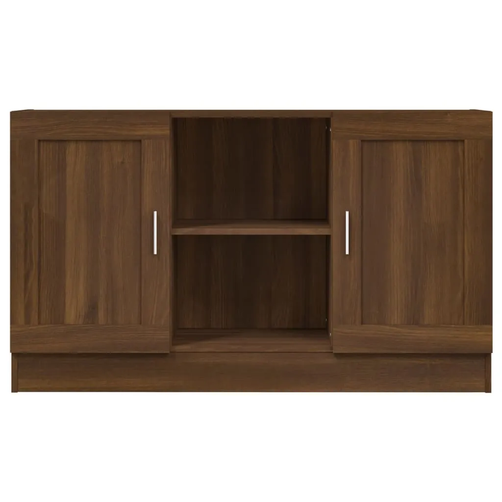 Sideboard Holzwerkstoff MDF 120 x 30,5 x 70 cm Braun Eichen-Optik