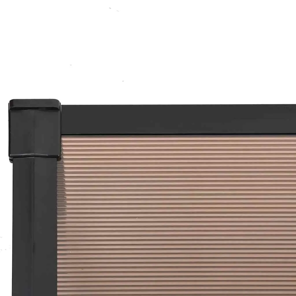 Türvordach Schwarz 152,5 x 90 x 27,5 cm - Wetterfest und Stabil