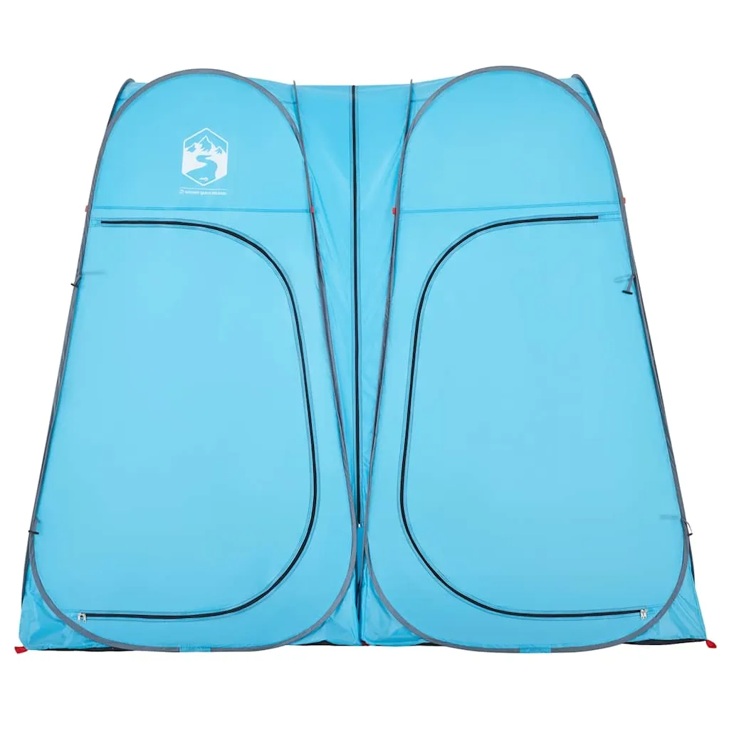 Umkleidezelt Sichtschutz 233x120x193 cm Blau wasserdicht faltbar
