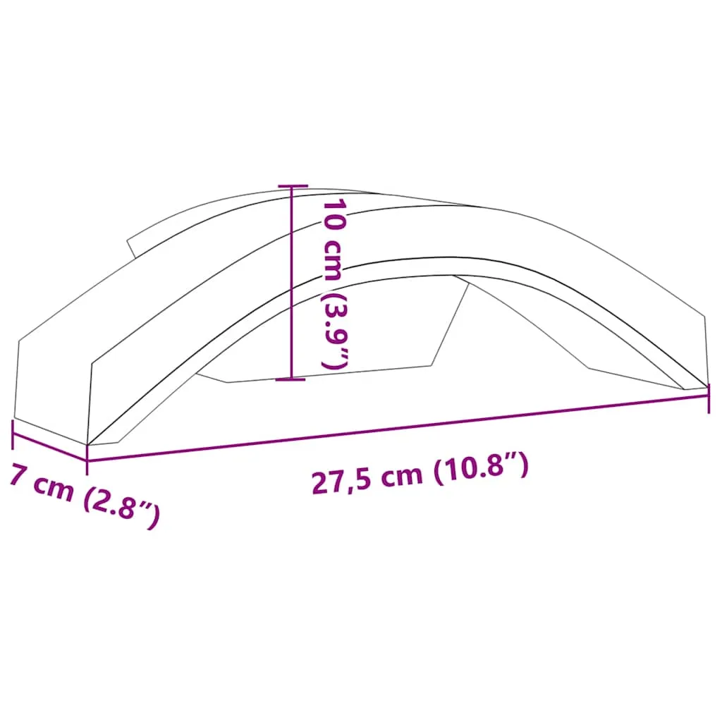 LED Außenwandleuchten Weiß 27,5 x 7 x 10 cm wetterfest IP54