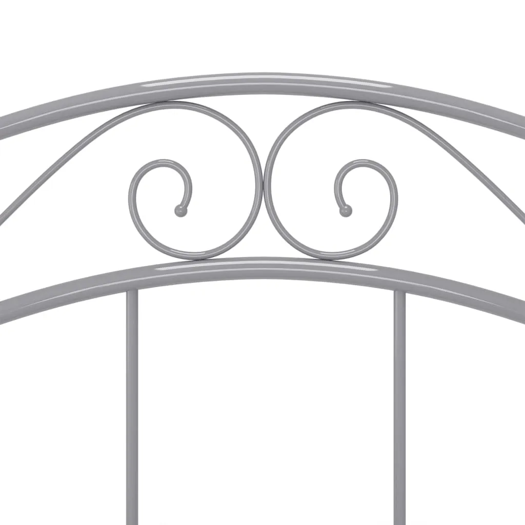 Einzelbett Metallgestell 209x97x92,5 cm Grau