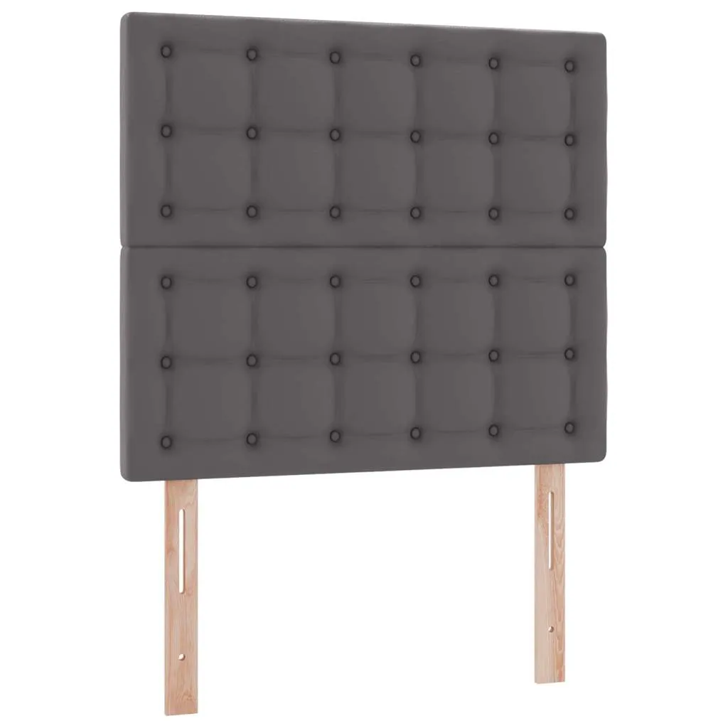 Aufbewahrungsbett mit Matratze 90 x 200 cm Grau