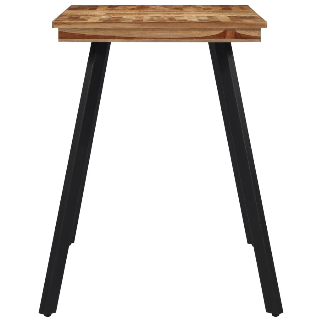 Esstisch Naturholz mit schwarzem Gestell 120 x 62 x 76 cm